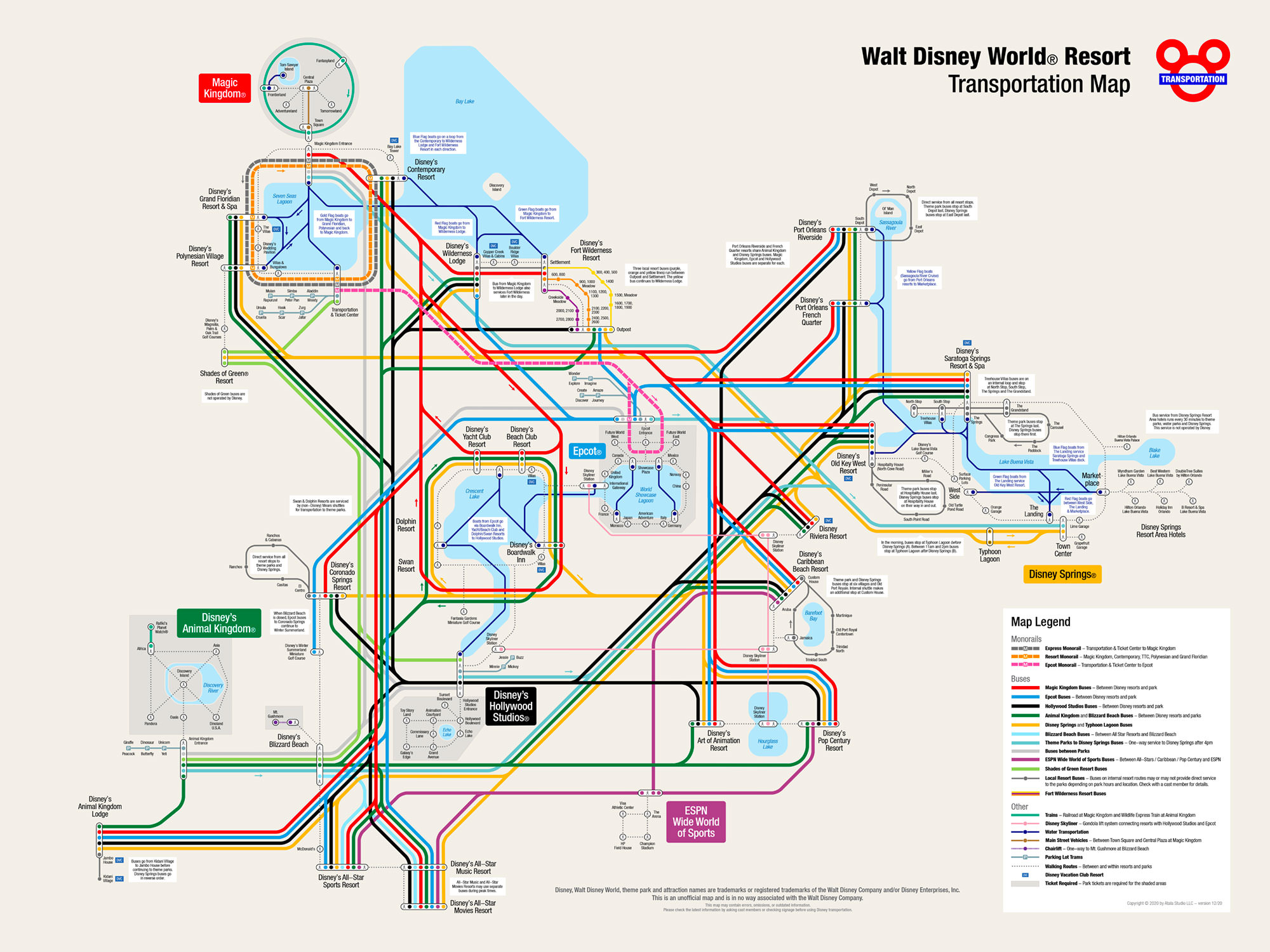 plan transport walt disney world
