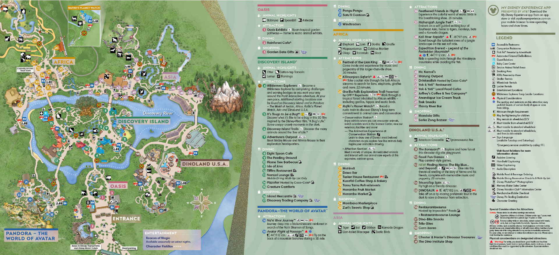 Plan de Animal Kingdom à Walt Disney World